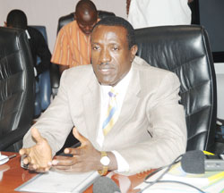 Senate president Dr Jean Damascene Ntawukuriryayo