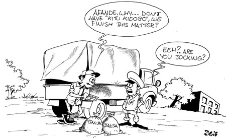 A truck driver, transporting marijuana, was arrested after he allegedly attempted to bribe a police officer along the Kayonza-Kigali highway, yesterday. 