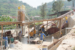 Mining activities at a facility by Rutongo Mines. The new legislation will streamline the sector. The New Times / File