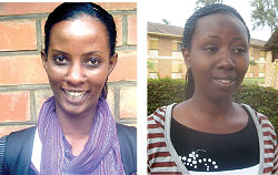 L-R:Eduige Tabaro;Elina Batamuliza  