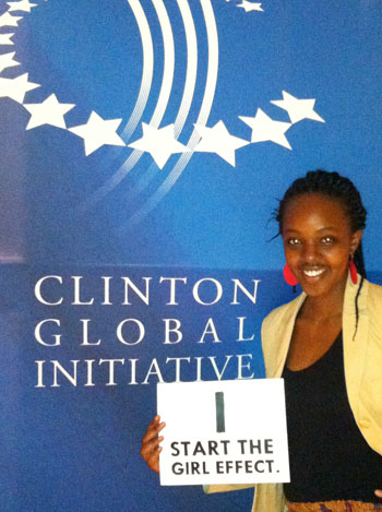 Juliet Musabayezu at the Clinton Global Initiative meeting held in New York, September 2011.