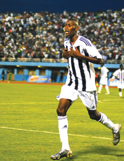 Migi scored APR's opener yesterday. The New Times / T. Kisambira