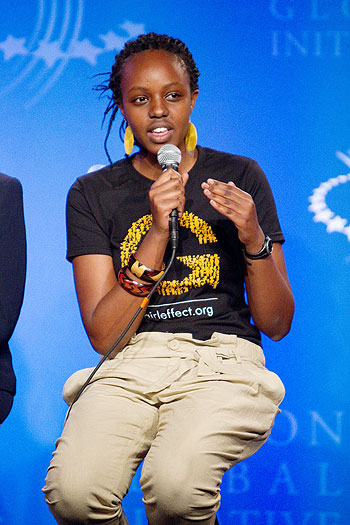 Juliet Musabayezu, 17, says empowered girls propel development.