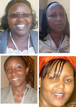 L-R:Ruth Njoroge;Speciose Kantengwa;Immaculate Kanyana;Solange Zawadi 
