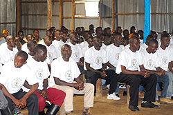  Ex- combatants during reintegration course at Mutobo. The New Times / File.