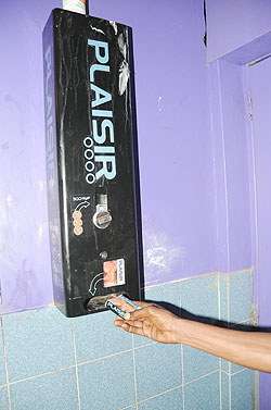 Condom vending machines in Kigali are said to be unreliable. The New Times / File.