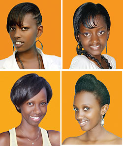 L-R:Joyeuse Gatera;Donna Mahoro Igiraneza;Natacha Uwamahoro;Rachel Umukunzi