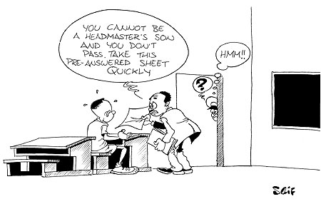 A primary school head teacher in Rubavu District was on Wednesday arrested over allegations of exam malpractice.