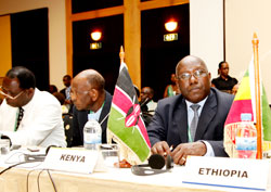 Participants at the ongoing Nile Basin Forum. They have decried lack of data on Climate Change in the region. The New Times / Timothy Kisambira