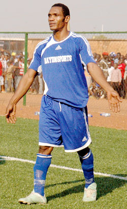 Bokota made his return to Rayon for a second spell with the equalizing goal against Nyanza. The New Times/ File.
