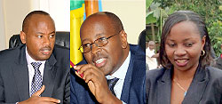 L-R: Albert Nsengiyumva;James Musoni;Emma F. Isumbingabo.