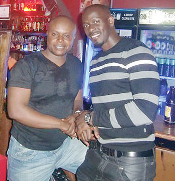 Kidum (L) and Frank Joe. Net photo