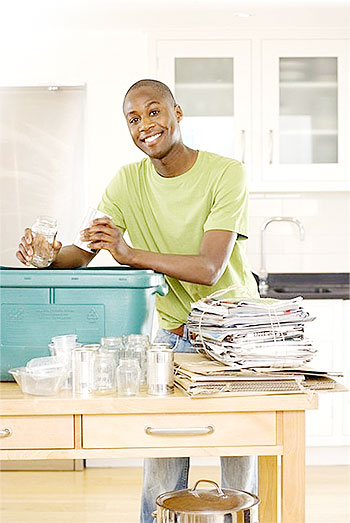 Recycling is one step to going green. Net Photo