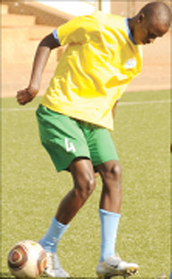 An U-17 player during a training session.The New Times / File