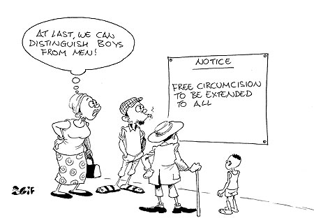 Male circumcision will now be conducted free of charge at all district hospitals.