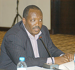 The president of Ibuka Foundation Jean Pierre Dusingizemungu