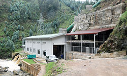 A section of the Rukarara Hydro power plant in Nyamagabe District. Lawmakers have paid a visit to the controversial project. The New Times / J. Mbanda.