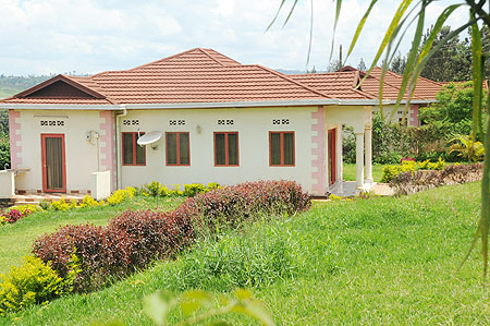 A house in the contentious HillView Estate put up by beleaguered  developer, DN International, in Masaka, Kigali.The New Times / J. Mbanda.