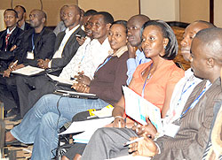 A cross-section of journalists during the third National Dialogue Conference on media that ended yesterday. The New Times / J. Mbanda.