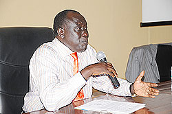 Justice Minister Tharcise Karugarama.