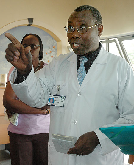 Dr Joseph Mucumbitsi, the chairman of the Rwandan Heart Foundation. The New Times / Timothy Kisambira.