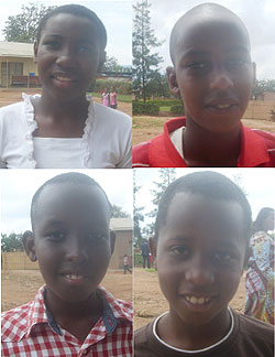 L-R:Angelique Iradukunda; Dan Mugabo; Allan Rugema;Don Gisa