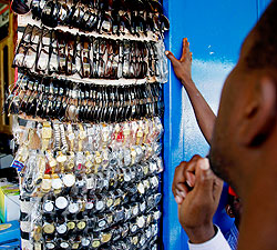 Some of the sub-standard goods in display at Kigali's Nyabugogo Bus Terminal. 
