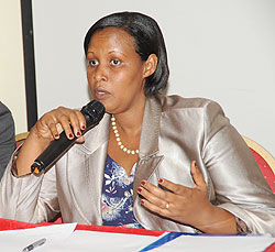 Oda Gasinzigwa received the team from African countries