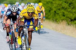 MTN Qhubeka's Adrien Niyonshuti needs a perfect ride today to boost his chances of winning a third Tour of Rwanda title. The New Times / File.