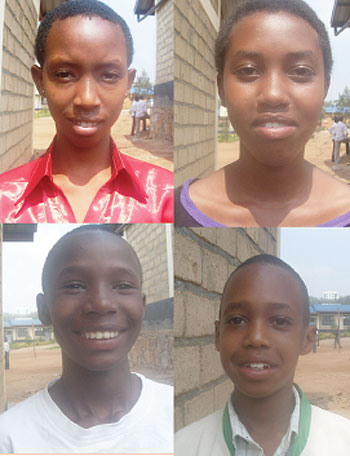 L-R: Cythia Umurerwa,Sandra Mushikiwabo,Patrick Nkubito,Kevin Bigirimana