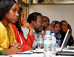 PAC Members at one of the  sessions with  last week. This week started with a look into MINALOC. yesterday. The New Times  /Timothy Kusambira.