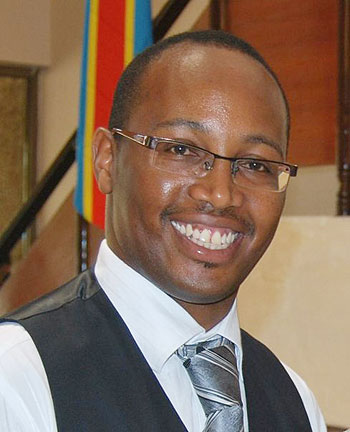 Alex Kigondu, Maisha Health Club and Spa Manager at Kigali Serena Hotel. Courtesy Photo