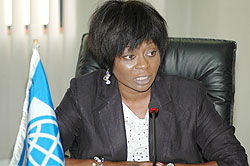 World Bank Country Manager for Rwanda Mimi Ladipo. The New Times / File.