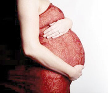 Many women pick up additional weight during pregnancy. 