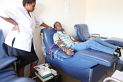 Two blood collection centers constructed Western Province