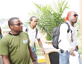 Elephant Man (R)  and his crew arrive at Lemigo Hotel