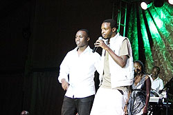 King James (Left) and Kamichi (Right) during the former's album launch last weekend