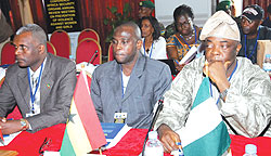 The International Conference on GBV taking place in Kigali drew participants from various countries. yesterday. The New Times / Timothy Kisambira.