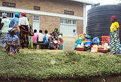 At Nyagatare hospital maternity ward, patients and care givers brave the scotching sun waiting outside the building due to inadquate. The The Sunday  Times / D . Ngabonziza.At Nyagatare hospital maternity ward, patients and care givers brave the scotching