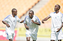 Kagere-Meddie-celebrates-his-first-half-goal-with-Tibingana-and-Karekezi. The New /Times Photo 