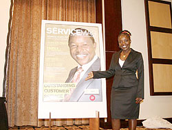 Idossou unveils the first cover page of The ServiceMag two years ago