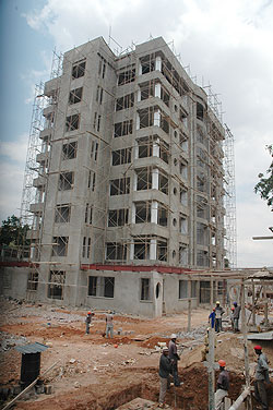 The country's construction boom is expected to boost growth. The New Times / File