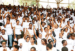Students-singing-during-their-end-of-Civic-education-at-Nyamirambo-Regional-Stadium-yesterday.-The-New-Times-Timothy-Kisambira