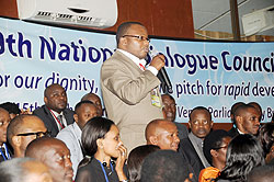 Members of the Diaspora at the 9th Umushyikirano  yesterday. The New Times, J. Mbanda.