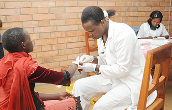 More skilled health workers are needed to increase HIV-AIDS awareness in Rwanda.  The New Times / File Photo.