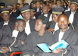 Judges at a meeting; The legal fraternity is seeking means to encourage public interest litigation.