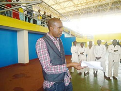 Karate President Theogne Uwayo urging players to continue working hard in order to get a shot in the national team.The New Times /D.Rurangayire.