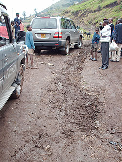 A countryside road. A latest survey has indicated poor infrastructure as a major impediment to development.