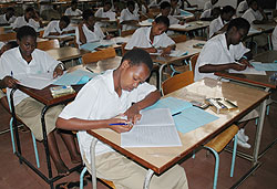 Candidates write their exam. The candidates for 2010 have decried delay of their transcripts.