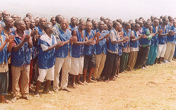 Works for General Interest programme (TIG) convicts during a past activity. The NewTimes / File.